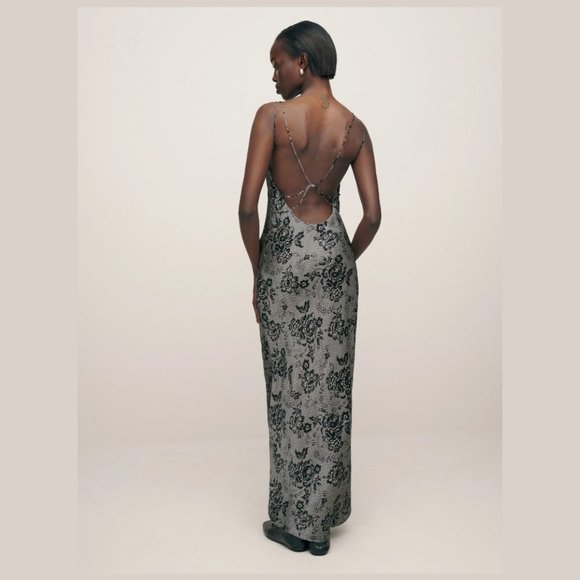 Reformation Adkins Dress | Lacy 🕸Silk🕸 🎉SALE🎀 NEW - Picture 7 of 14